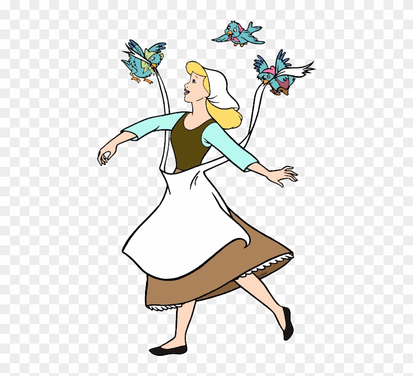 Cinderella, Mice And Birds Clip Art Image Clip Art - Cinderella Birds #244614