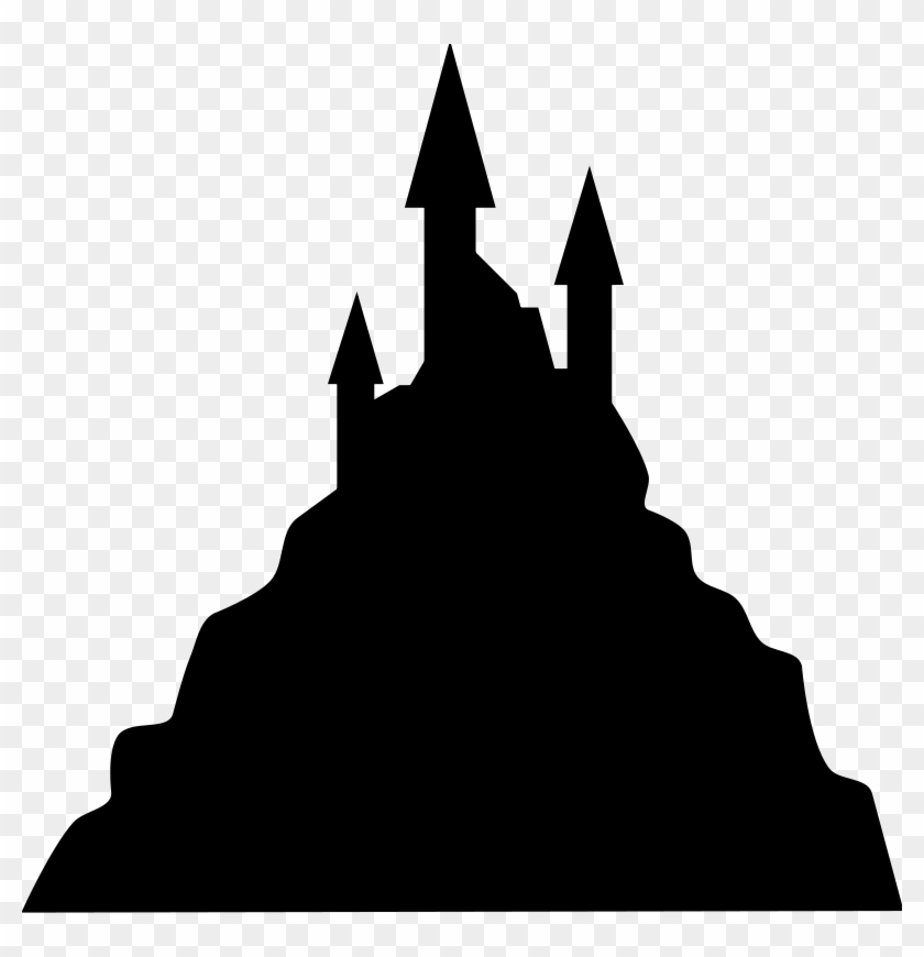 Clip Art Castle - Spooky Castle Silhouette #244630