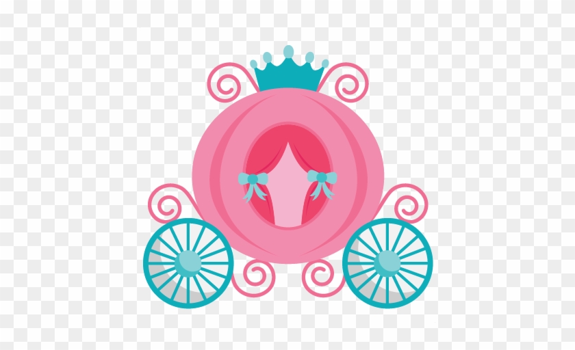 Princess Carriage Svg Scrapbook Cut File Cute Clipart - Purple Golden Princess Carriage Clipart #244632