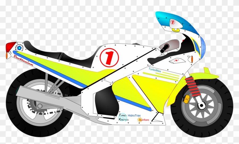 Vector Sport Bike Side View Png Clipart - Motor Bikes Clip Art #244736