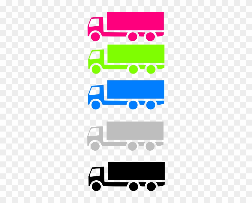 Coloured Trucks Clip Art - Car Silhouette #244764