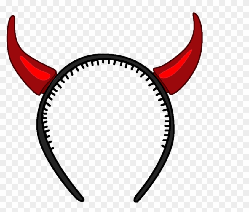 Devil Horns By Dawnbluedragon - Devil Horn Headband Png #244899