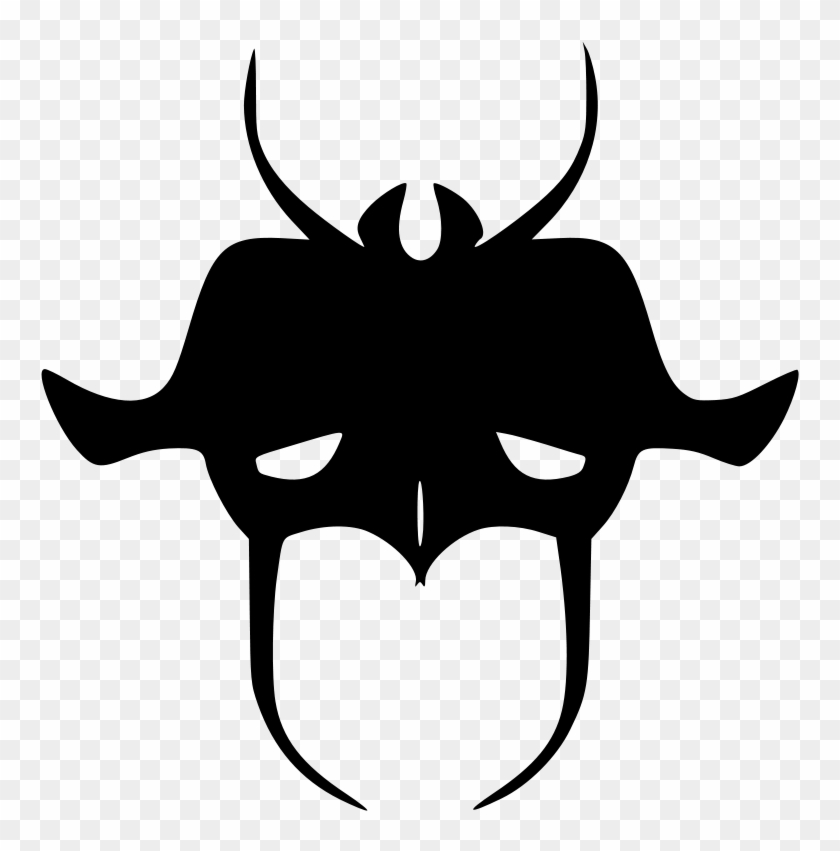 Free Devil Posing Free Devilish Mask 2 - Mask Clip Art #244965