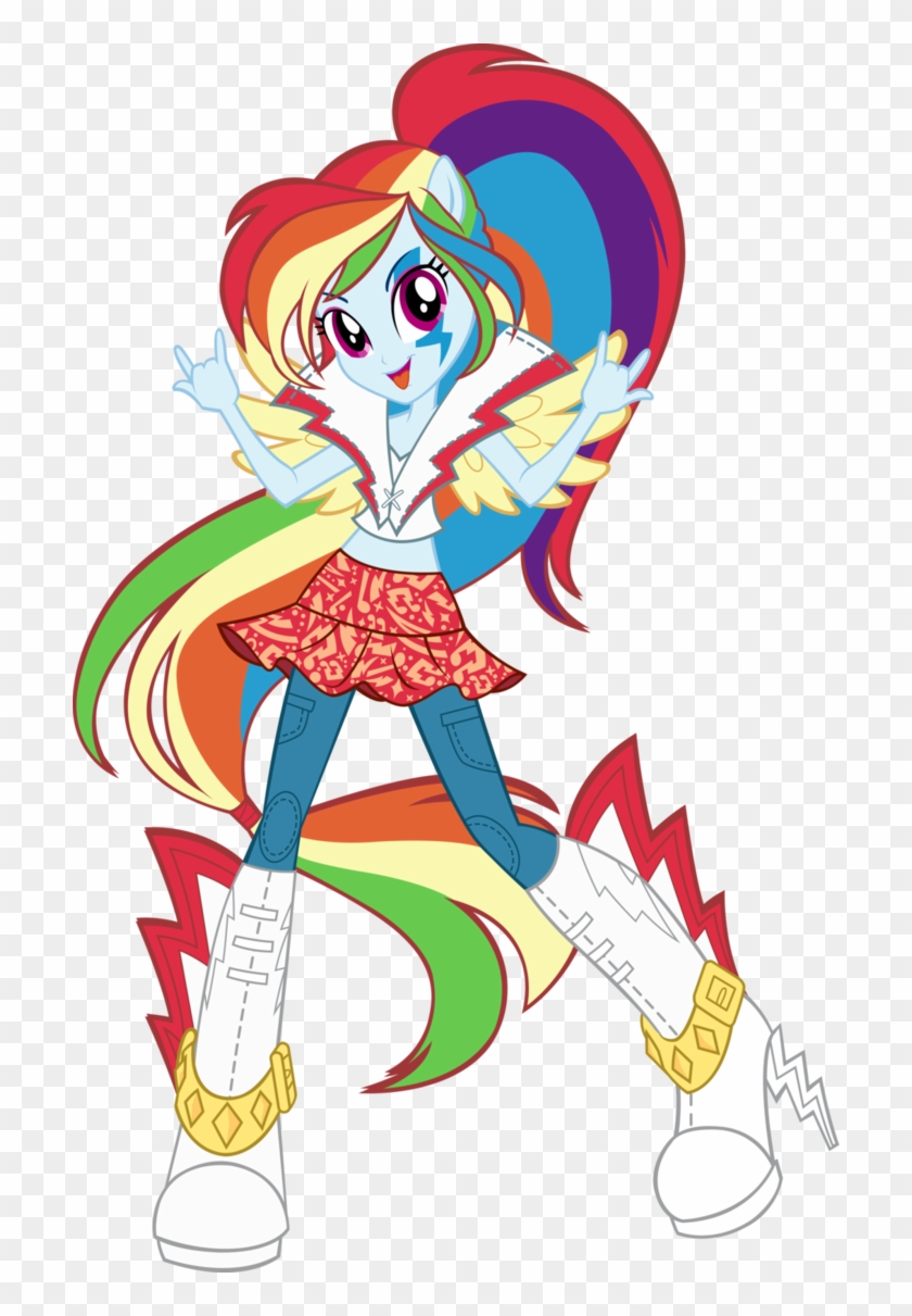 Icantunloveyou, Box Art, Devil Horn , Equestria Girls, - Rainbow Dash Eg Rainbow Rocks #245000