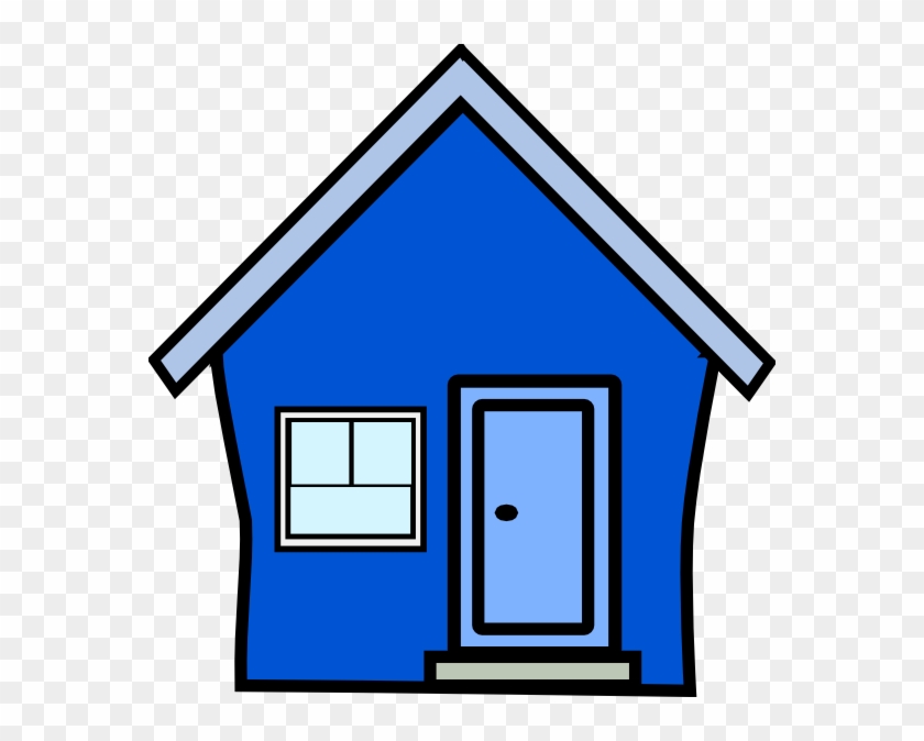 Blue House Clipart - Blaues Haus Clipart #245150