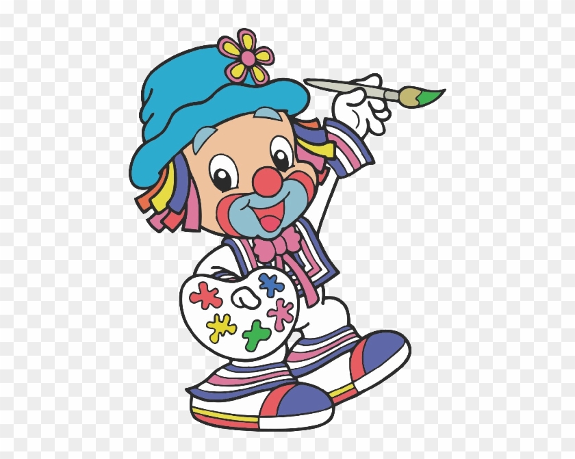 Funny Baby Clown Images Are Free To Copy For Your Personal - Topo De Bolo De Para Imprimir Patati Patat #245230