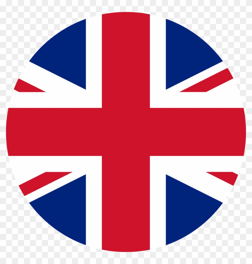 English - - Uk Flag Circle Vector #245248