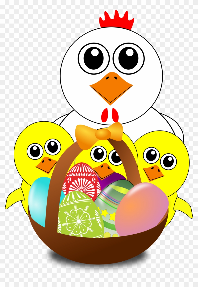 Funny Chicken And Chicks Cartoon Easter - Easter Raffle #245257