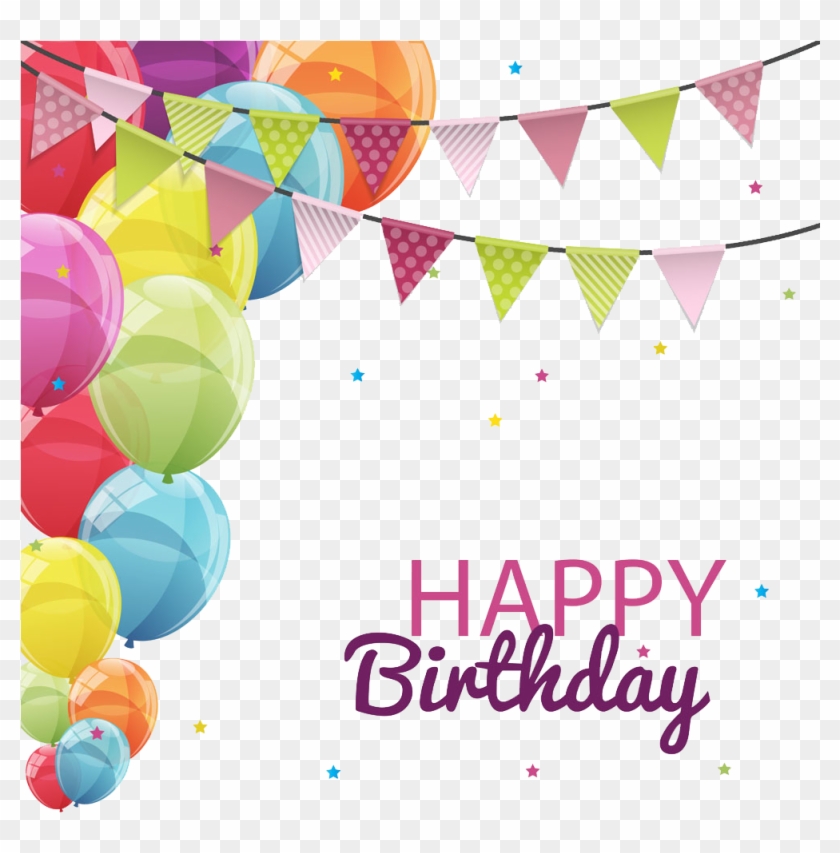 Birthday Cake Clip Art - Template Happy Birthday Card Balloon #245262