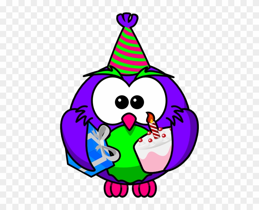 Birthday Owl Clip Art - Birthday Owl Clip Art #245277