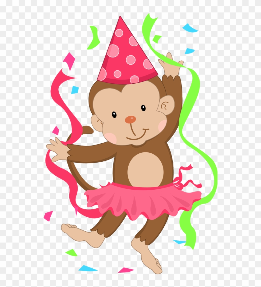 Baboon Clipart Birthday - Girl Monkey Birthday Clipart #245295