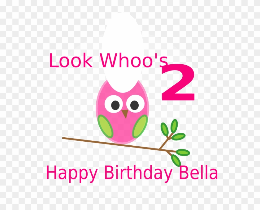 Owl 2nd Birthday Clip Art - Happy 2nd Birthday Anna #245296