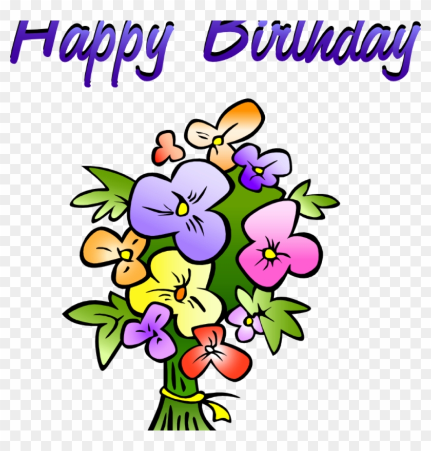 Birthday Clipart Images Free Birthday Clipart Animations - Happy Birthday Flowers Clip Art #245324