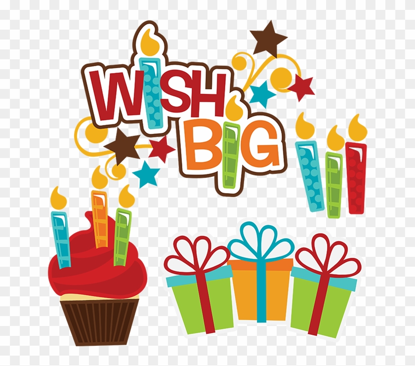 Wish Big Svg Birthday Svg Files Cupcake Svg File Birthday - Happy Birthday Presents Png #245337
