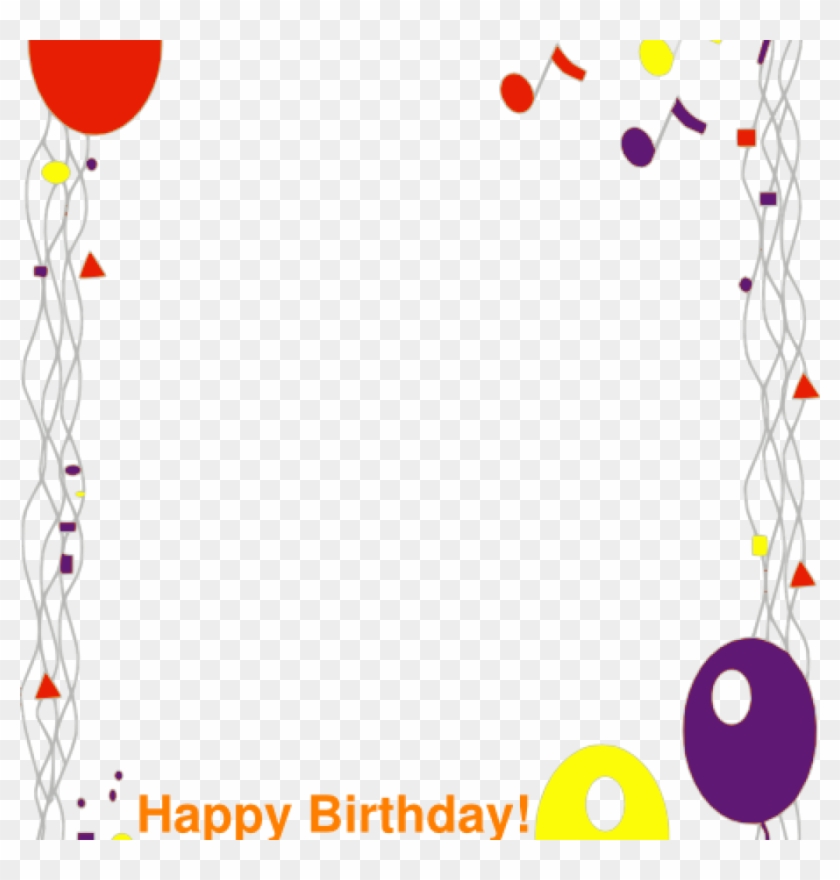 Birthday Border Happy Birthday Border Clip Art At Clker - Balloons Clip Art #245471