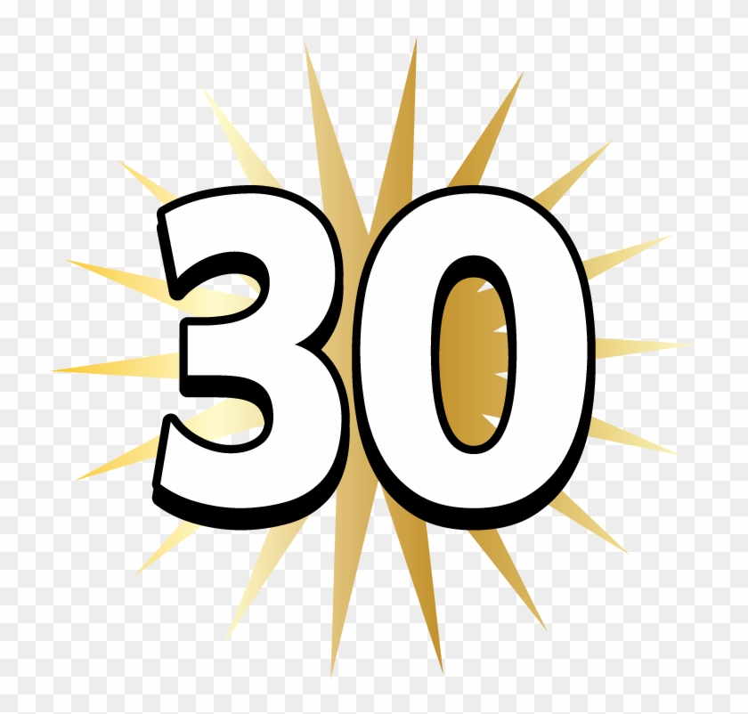 30 Thirtieth Thirty Years Old Happy Birthday Party - 30 Gold Star - Thirty Birthday Milestone Age Party #245474