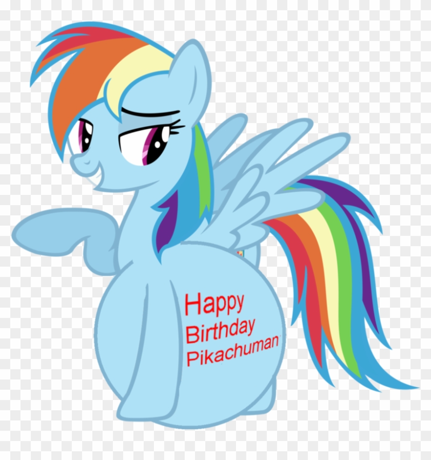 Happy Birthday Pikachuman 18 By Dashievore - Rainbow Dash Element Of Harmony #245477