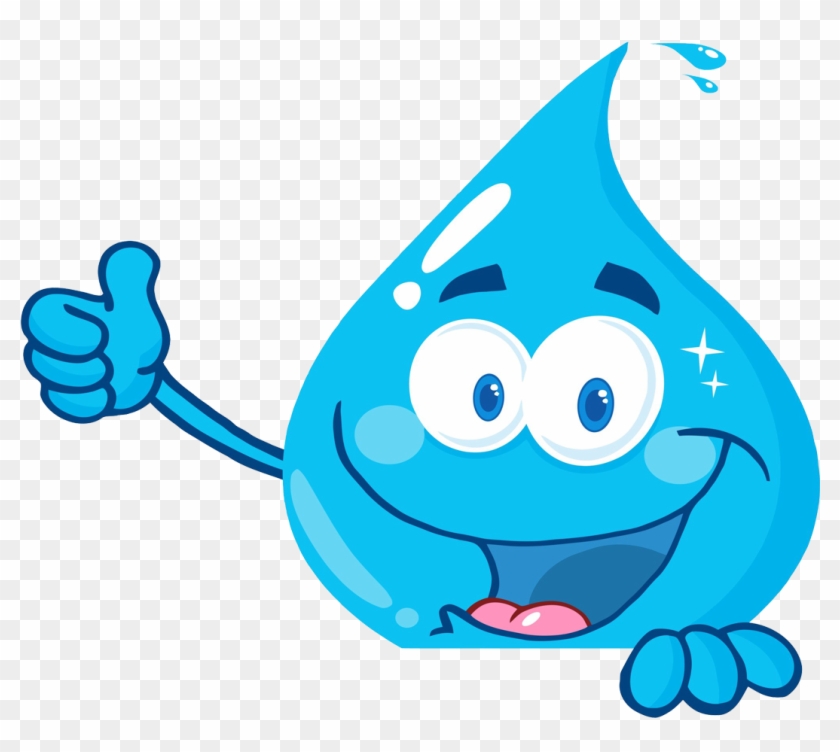 Thumbs Up Clipart - Water Drop Cartoon #245489