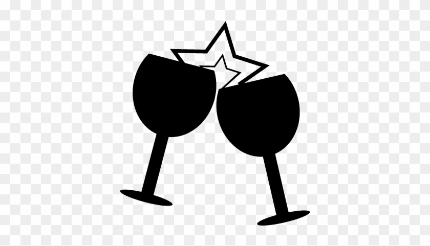 Glasses In Celebration Brindis Vector - Drink Free Icon #245496