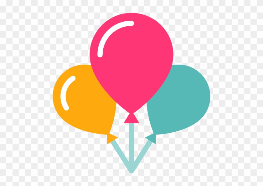 Balloons Free Icon - Balloon Flat Design Png #245579