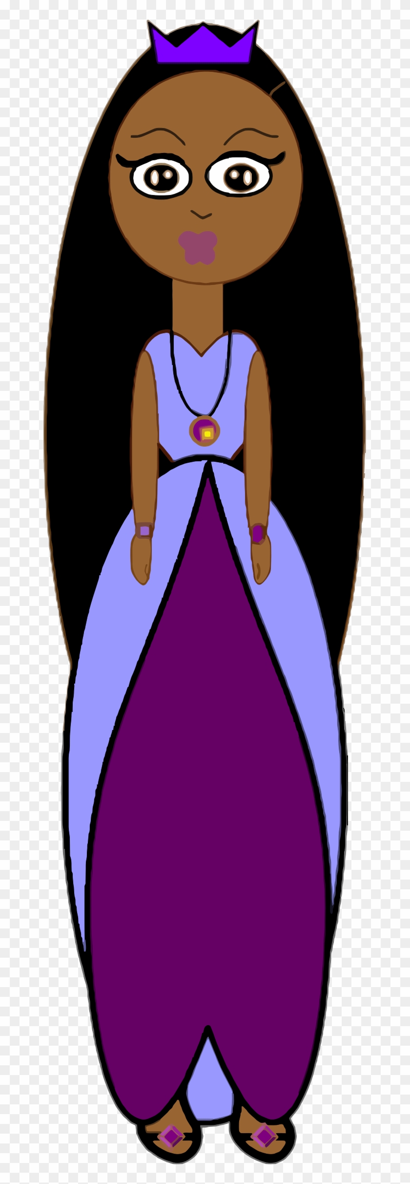 Clipart - Black Princess Png #245586