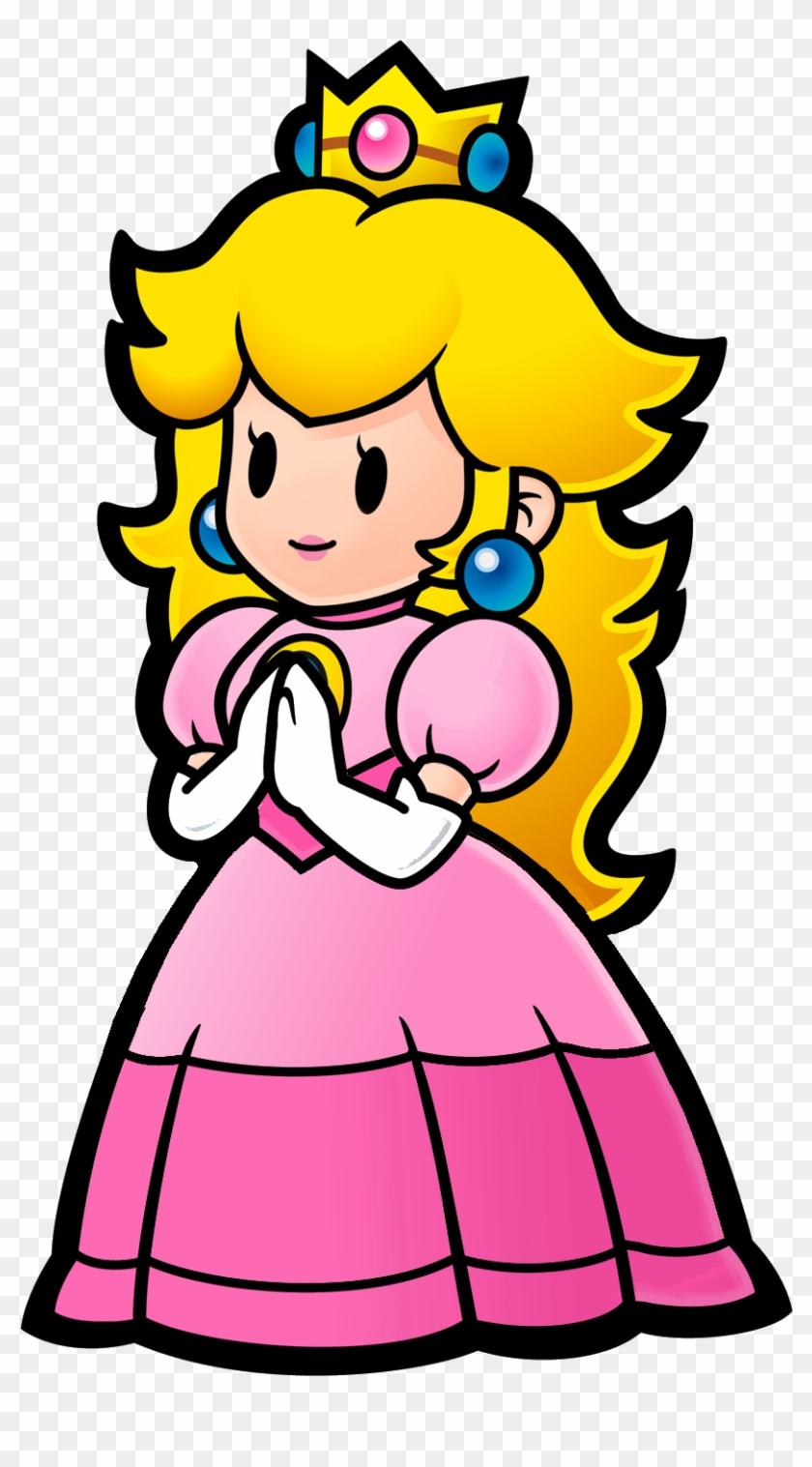 Princess Peach Clipart Vector - Princess Peach Paper Mario #245590