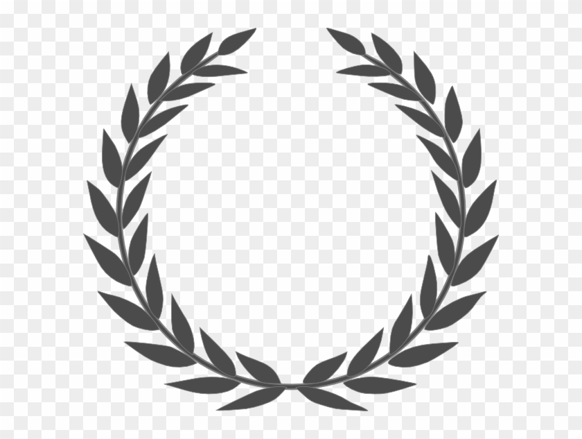 Laurel Crown Dark Grey Clip Art - Laurel Wreath #245595