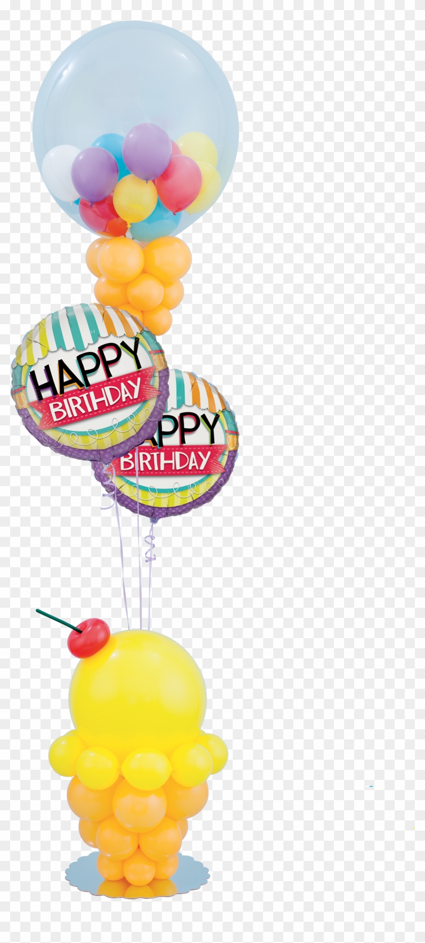 Ice Cream Birthday Balloon Decoration - Ice Cream Birthday Balloon Decoration #245609