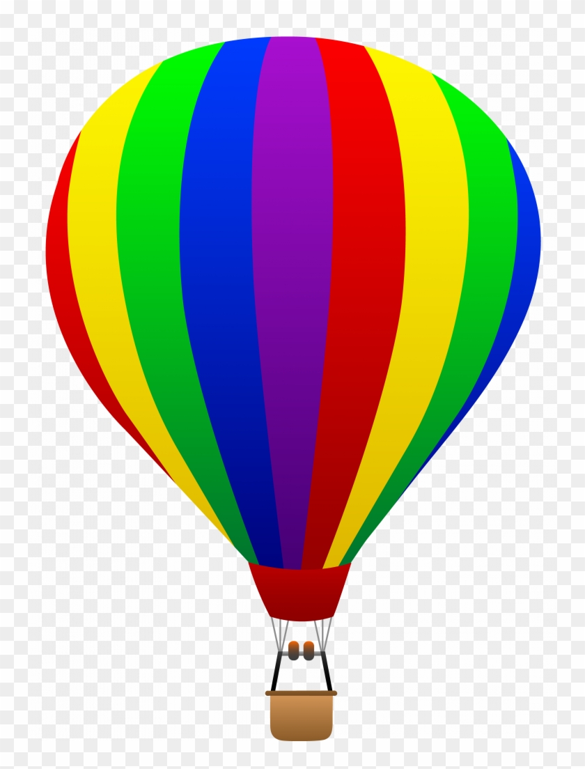 Love Cartoon Hot Air Balloon Images Trend Rainbow Striped - Hot Air Balloon Clipart #245631