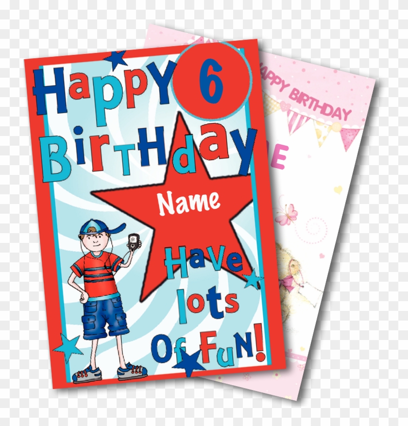 Birthday Cards Personalise With A Name, Date And Number - Greeting Card #245660