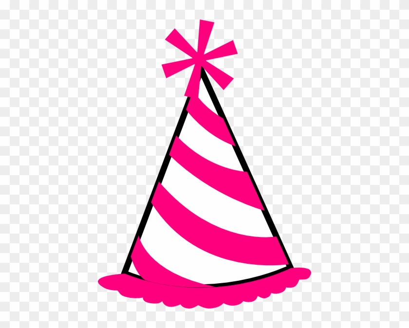 Pink Hat Clip Art At Clker - Birthday Hat Transparent Background #245703
