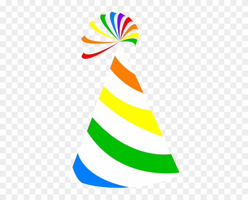 Rainbow Party Hat Clip Art At Clker - Rainbow Party Hat Clipart #245706