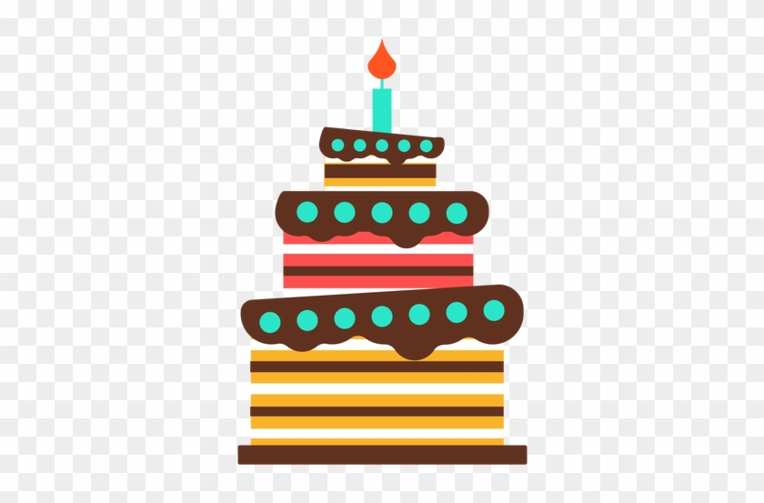 Three Floors Birthday Cake Transparent Png - Birthday Cake Svg #245724