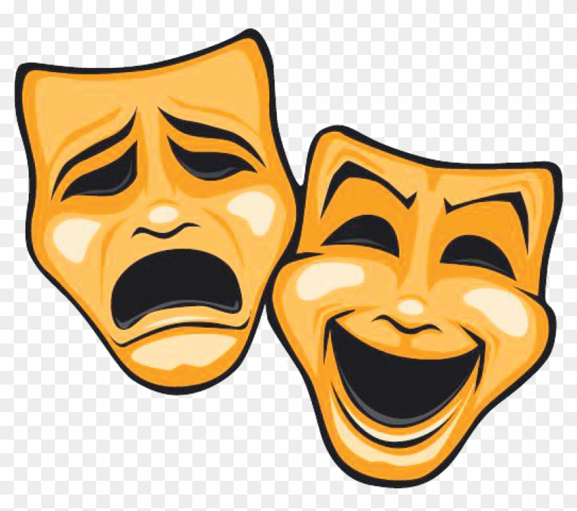 Dinner Theatre Clipart - Theatre Masks Comedy Tragedy ...