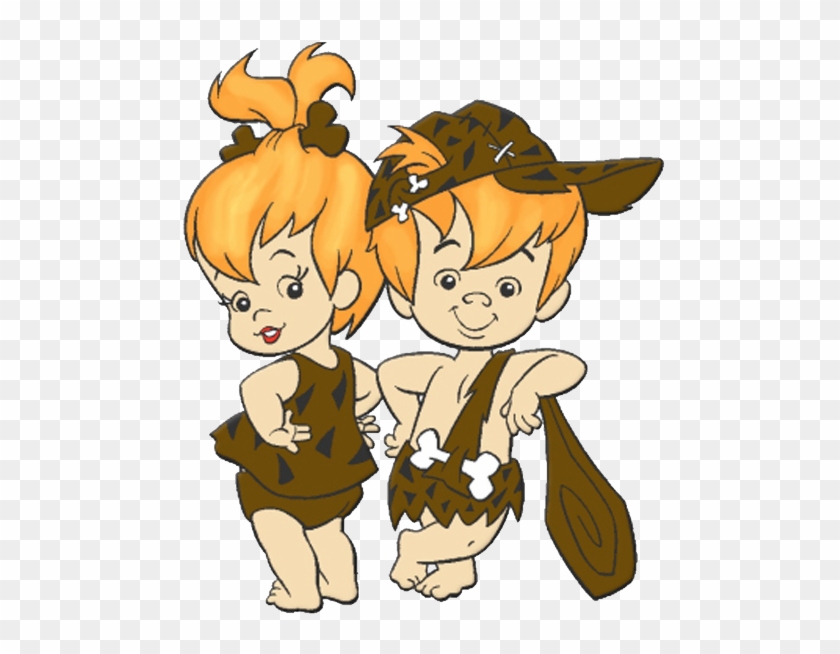 Baby Flintstones Baby Cartoon Characters Baby Clip - Pebbles And Bam Bam Costume #245870