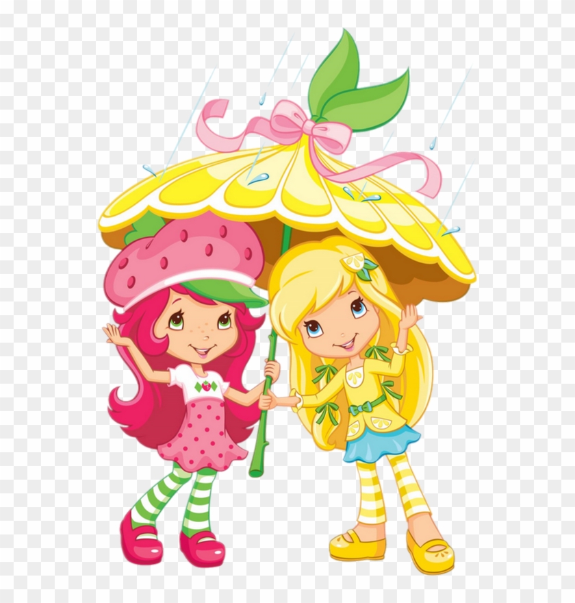 Tube Png Charlotte Aux Fraises Et Son Amie Mimi Citron - Strawberry Shortcake Friends Cartoon #245928