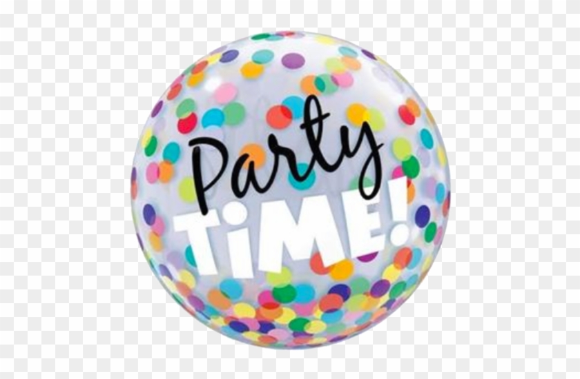 Party Time Bubble Balloon 56cm - Party Time In Balloons #246003