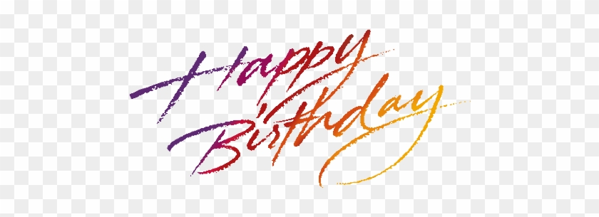 Birthday Words Png - Happy Birthday Words Png #246021
