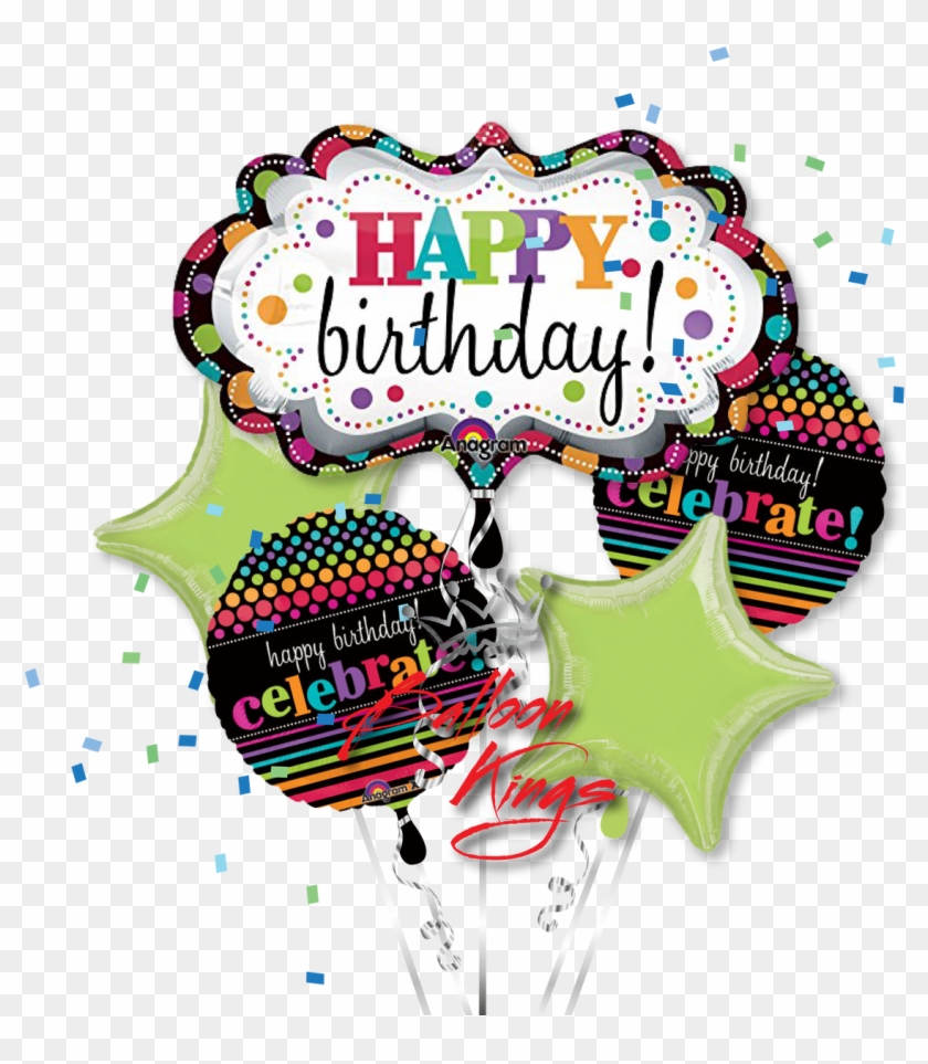 Happy Birthday Marquee Bouquet - Clip Art Happy Birthday Balloons #246104