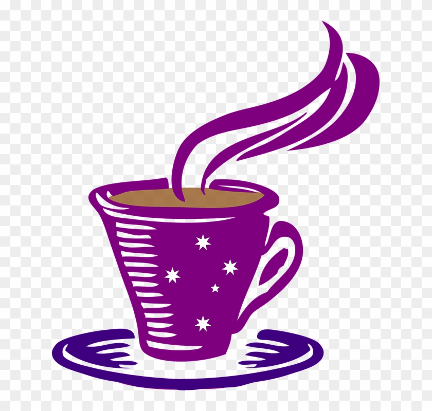Cup Clipart Purple Tea - Cafe Clip Art #246132