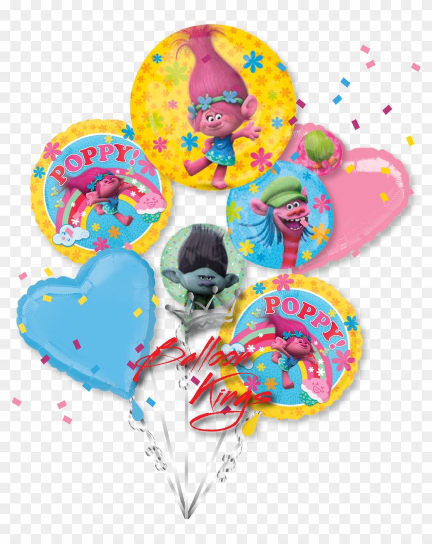 Download Trolls Bouquet Trolls Birthday Party Range Plates Cups Napkins Free Transparent Png Clipart Images Download