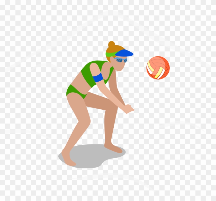Beach Volleyball Clip Art - Volleyball #246307