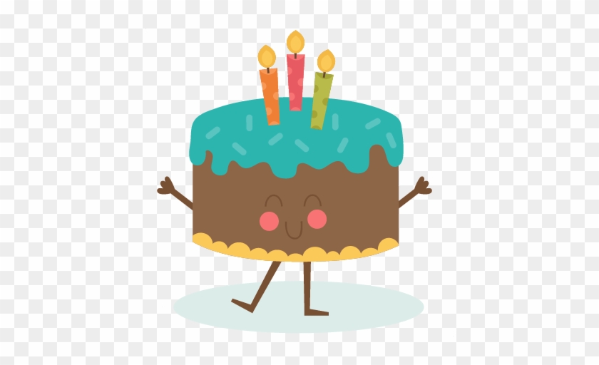 Falling Clipart Birthday Cake - Happy Birthday Cute Animation #246336