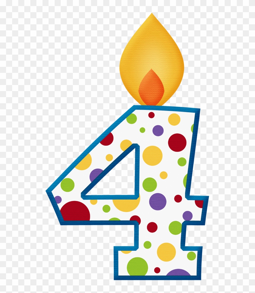 Pin By Nasgirneed On Number - 4 Birthday Candle Clipart #246375
