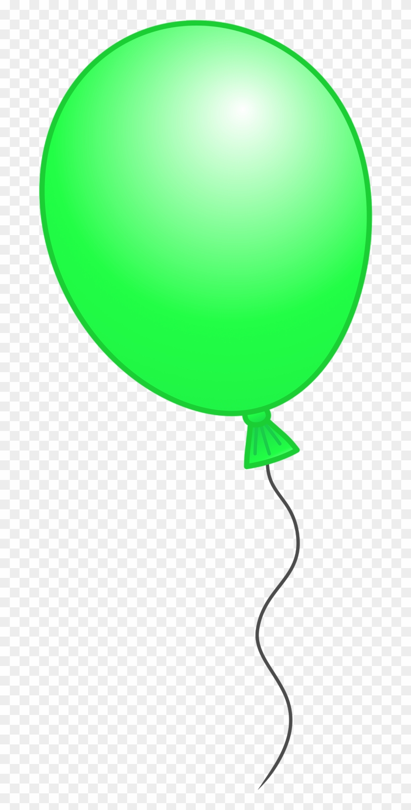 A Selection Of Balloons To Use In Your Projects Or - Green Balloon With Black Background #246384