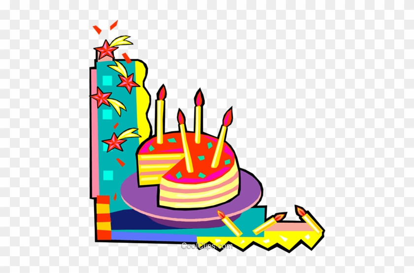Birthday Cake With Candles Royalty Free Vector Clip - Aniversário De Amigo Para Amiga #246404