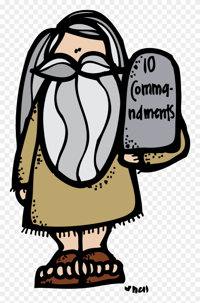 Clip Art 10 With Pictures Medium Size - Moses 10 Commandments Clipart #246421