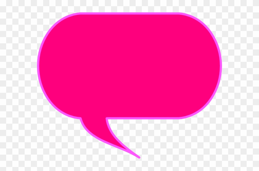 Pink Talk Bubble Clip Art At Clker - Pink Speech Bubble Png #246424