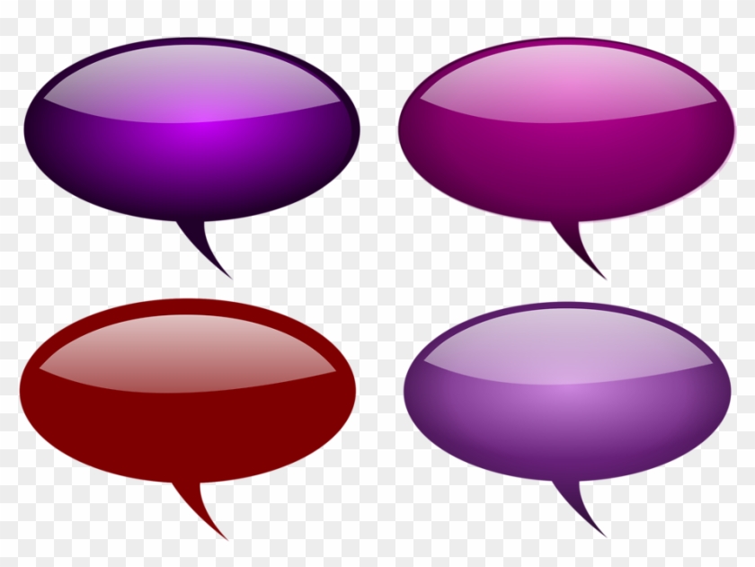 Free Stock Photos - Purple 3d Speech Bubble #246466