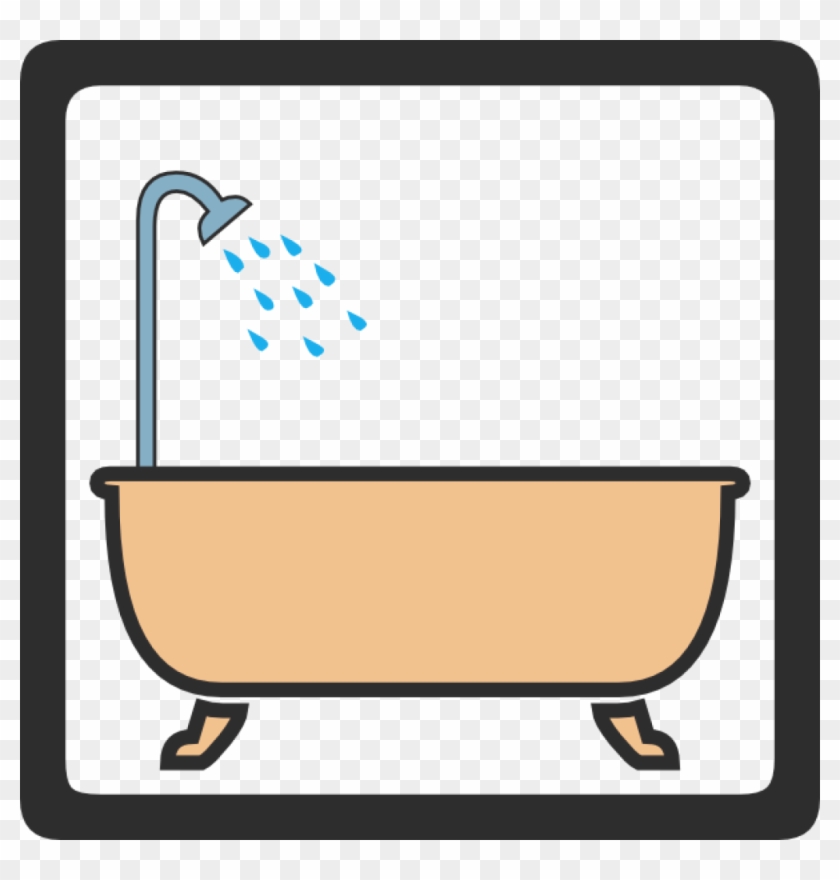 Shower Clipart Bath Sign Clip Art At Clker Vector Clip - Bathtub With Shower Clipart #246486